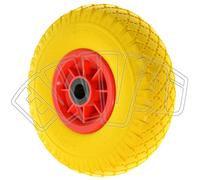 260 x 75 - RUOTA CARRELLO GOMMA PIENA ANTIFORATURA POLIURETANO ANTIFORO RICAMBIO