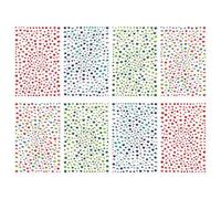 2600 pezzi di adesivi in strass acrilici, adesivi autoadesivi in cristallo, fogli adesivi in cristallo per decorazioni fai da te, scrapbooking, biglietti, 3/4/5/6 mm (Carat)