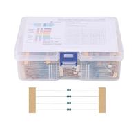 2600Pcs 130 Valori 1/8W 0.125W 1% Resistori a Film Metallico Pack Set Resistori Assortimento Kit Condensatori Fissi