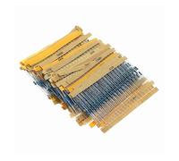 2600pcs 130 Values 1/4W 0.25W 1% Metal Film Resistors Assorted Pack Kit Set Lot Resistors Assortment Kits Fixed capacitors Capacitance Meters