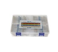 2600pcs/Box 130 Kinds 1/4W 0.25W 1% Metal Film Resistors Assorted Pack Kit Set Lot Resistors Assortment Kits Fixed capacitors CZAOINCU