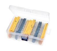 2600pcs/lot 130 Values 1/4W 0.25W 1% Metal Film Resistors Assorted Pack Kit Set Lot Resistors Assortment Kits Fixed Resistor BIANMTSW(With Box)