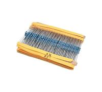 2600pcs/lot 130 Values 1/4W 0.25W 1% Metal Film Resistors Assorted Pack Kit Set Lot Resistors Assortment Kits Fixed resistor BIANMTSW(2600PCS With Box)