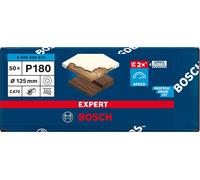 2608900913 - KIT 50 FOGLI BOSCH D.125mm P.180 8 FORI , EXPERT for LEGNO+VERNICE