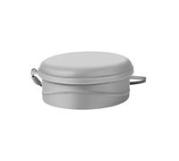 260ml Foldable Cup - Food Grade Silicone, Leakproof Beverage Mug for Hydrating, Premium Quality Vessel, Modern-Style Travel Glass with Stainless-Rim, High-End Grade Container for Sipping & Pouring