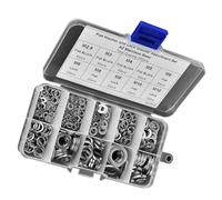260PCS Rondelle Piatte in Acciaio Inossidabile e Rondelle Elastiche Assortimento Rondelle di Bloccaggio Elementi di Fissaggio M2.5 M3 M4 M5 M6 M8 M10, Appendice