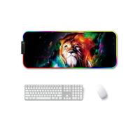 260x390x3mm F-01 Transfer termico in gomma RGB Luminoso Pad Mouse antiscivolo (L
