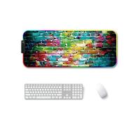 260x390x3mm F-01 Transfer termico in gomma RGB Luminoso Pad Mouse antiscivolo (m
