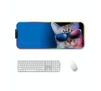 260x390x3mm F-01 Transfer termico in gomma RGB Pad per mouse antiscivolo luminos