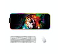 260x390x4mm F-01 Transfer termico in gomma RGB Luminoso Pad Mouse antiscivolo (L