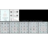 261/C] KIT INSERTI PAGINE MONETE COLONIE ITALIANE REGNO VITTORIO EMANUELE III