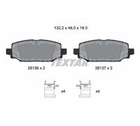 2613601 TEXTAR Kit pastiglie freno, Freno a disco per JEEP