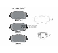 2615701 TEXTAR Kit pastiglie freno, Freno a disco per HYUNDAI,KIA