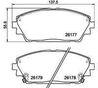 2617701 TEXTAR Kit pastiglie freno, Freno a disco per MAZDA,MAZDA (CHANGAN)