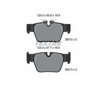 2621201 TEXTAR Kit pastiglie freno, Freno a disco per BMW,MINI