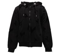 2629V felpa bimba unisex DIADORA BLACK LABEL full zip black sweatshirt boy girl