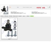 2635 TESTINA SNODO BRACCIO STERZO PEUGEOT 207 208 CITROEN C2 C3 C3 PICASSO C3