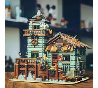 2645 pezzi di capanna da pescatore in materiale ABS di colore misto, assemblaggio di blocchi creativi e precisi, un regalo di festa che esercita la pazienza e la concentrazione manuale