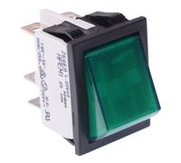 2646LH/2A20000L220V3 APEM Interruttore Rocker DPDT On-On 220V Verde 16A