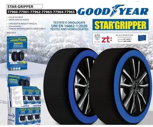 265/55-R17 Goodyear Calze da Neve in Tessuto per Pneumatici UNI EN 16662-1:2020