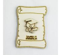 26531-tocco e pergamena Bomboniere 12pezzi Calamita Magnete Pergamena in legno L