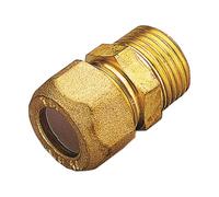 26592 Q.TA' 10 RACCORDO OTTONE DIRITTO BICONO MASCHIO GAS 12X1/2 PES