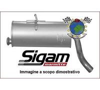 #26602 Silenziatore Marmitta Posteriore Per Ford Fiesta Iv Benzina 1995>2002