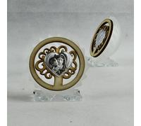 26636 Bomboniere 6pezzi Icona in vetro e legno con Albero della Vita e Madonna c