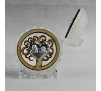 26637 Bomboniere 6pezzi Icona in vetro e legno con Albero della Vita e Coppia An