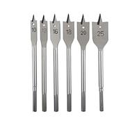 26646 set di punte per legno, punte piatte per legno, pannello truciolare 6 p...