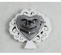 26797 Bomboniere 12pezzi Calamita Magnete Albero della Vita in Legno e Cuore per