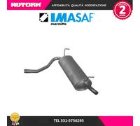 269127 Silenziatore terminale scarico adatto a Fiat Panda 4x4 (MARCA-IMASAF)..