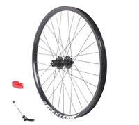 26in Ruote Anteriori Posteriori Set Di Ruote Per Bicicletta Di Montagna Cerchi In Lega Di Alluminio A Doppia Parete QR 100 Mm/135 Mm Freno A Disco Mozzi 32H Per Cassetta 8-12 Velocità(Black_Rear wheel