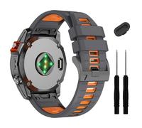 26mm Fenix 7x 6x Pro 5x Plus Banda di orologio QuickFit, cinghia di silicone morbido ， per Garmin Enduro 2/Descent Mk2i/Mk3i 51mm/Tactox 7Pro/Epix Pro 51mm wristband