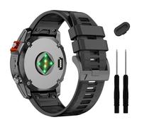 26mm Fenix 7x 6x Pro 5x Plus Banda di orologio QuickFit, cinghia di silicone morbido ， per Garmin Enduro 2/Descent Mk2i/Mk3i 51mm/Tactox 7Pro/Epix Pro 51mm wristband