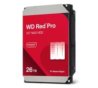 WD Red Pro 26TB NAS Hard Disk Interno 3,5" - 7200 RPM, SATA 6 Gb/s, CMR, Cache da 512MB