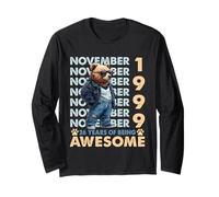 26th Birthday Bear Legends November 1999 26 Years Old Mens Maglia a Manica