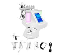 26W 7In1 Acqua Idrogeno Ossigeno Bellezza Macchina,Macchina di ossigeno di bellezza Hydrafacial,4 modalità di aspirazione,Touch screen adatto per la pulizia e la cura del viso e del collo
