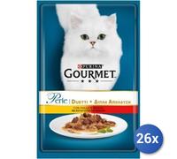 26x Bundle Gourmet Perle Duetto Pollo Manzo Busta Gr85