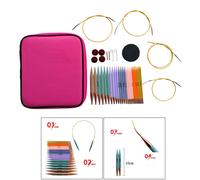 26x Knit Pro Metal Set per Maglieria Intercambiabile Circolare per Principianti