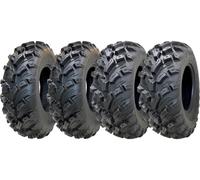 26x10.00-12 & 26x8.00-12 Atv 6ply P3080 Obor Pinacle Strada Legale (Set Di 4)
