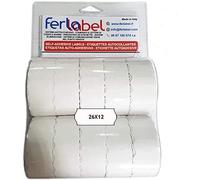 26X12 BLISTER DA 10 ROTOLI BIANCHI (15.000 ETICHETTE) per PREZZATRICE