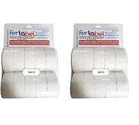26x12 BLISTER FERLABEL DA 10 ROTOLI BIANCHI (15.000 ETICHETTE) PER PREZZATRICE (Confezione da 2)