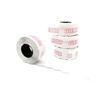 26x16 Blister 10 Rotoli Etichette per Prezzatrice, Bianco Permanente, 800 Etichette per Rotolo, Totale 8.000 Etichette