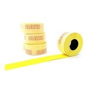 26x16 Rettangolare Scatola 36 Rotoli Etichette per Prezzatrice, Giallo Fluo Permanente, 1.000 Etichette per Rotolo, Totale 36.000 Etichette