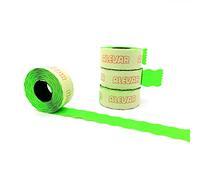 26x16 Scatola 36 Rotoli Etichette per Prezzatrice, Verde Fluo Permanente, 1.000 Etichette per Rotolo, Totale 36.000 Etichette