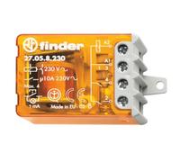 27.05.8.110.0000 Relè elettromeccanico ad impulsi, passo-passo, 110V AC, 2 contatti, 10A, 4 impulsi/sequenze, con circuito bobina e contatti separati, teleruttore, 27.05