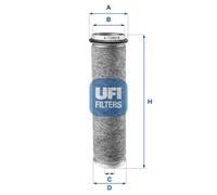 27.054.00 UFI Filtro aria per DAF,DEUTZ-FAHR,IVECO,MERCEDES-BENZ