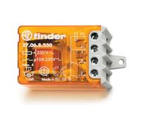 27.06.8.230.0000 Relè elettromeccanico ad impulsi, passo-passo, 220V 230V AC, 2 contatti, 10A, 3 impulsi/sequenze, bistabile, con circuito bobina e contatti separati, teleruttore, 27.06