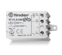 27.25.8.230.0000 Relè elettromeccanico ad impulsi, passo-passo, 220V 230V AC, 2 contatti, 10A, 4 impulsi/sequenze, con circuito bobina e contatti separati, teleruttore, 27.25